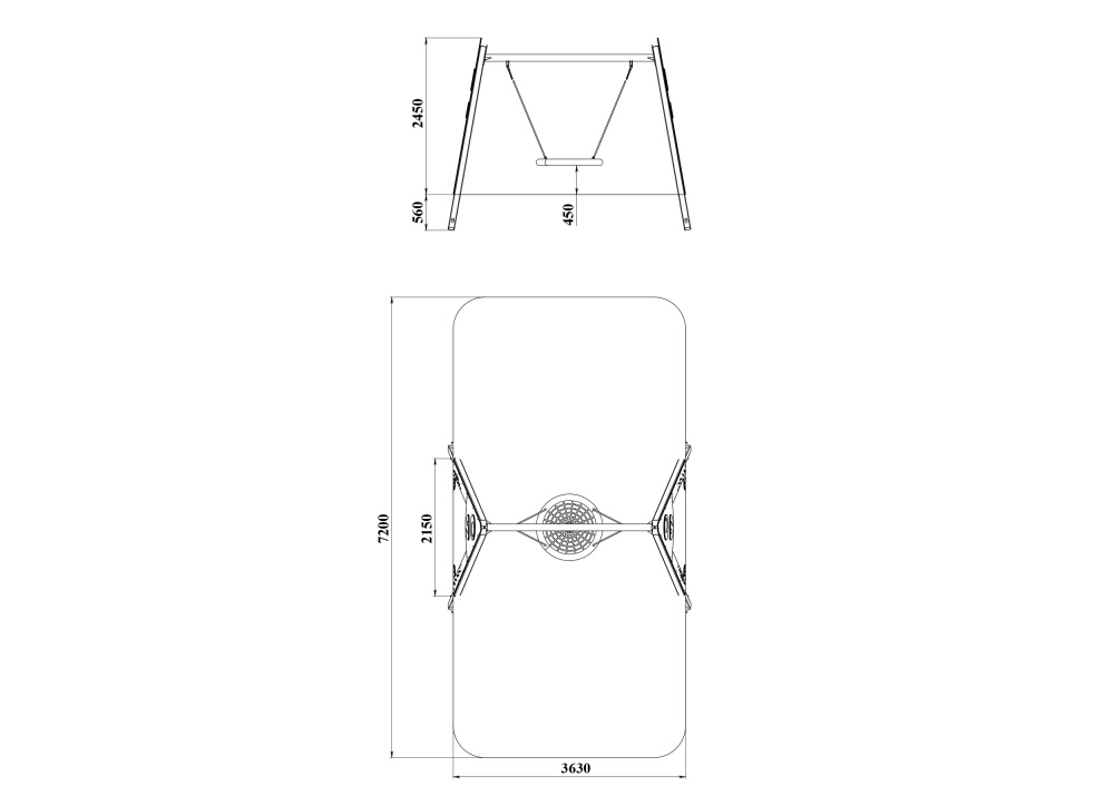 ДИО 1.17.11 Качели гнездо Монстр