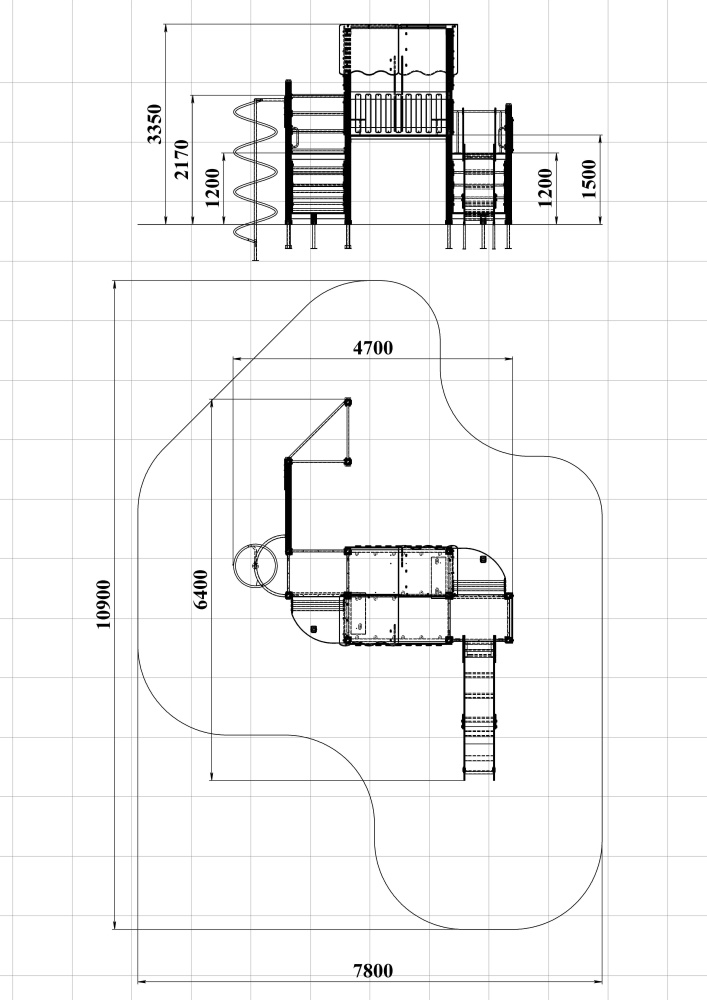 ДИК 9.12-ДЕРЕВО Детский игровой комплекс Н=1200 мм