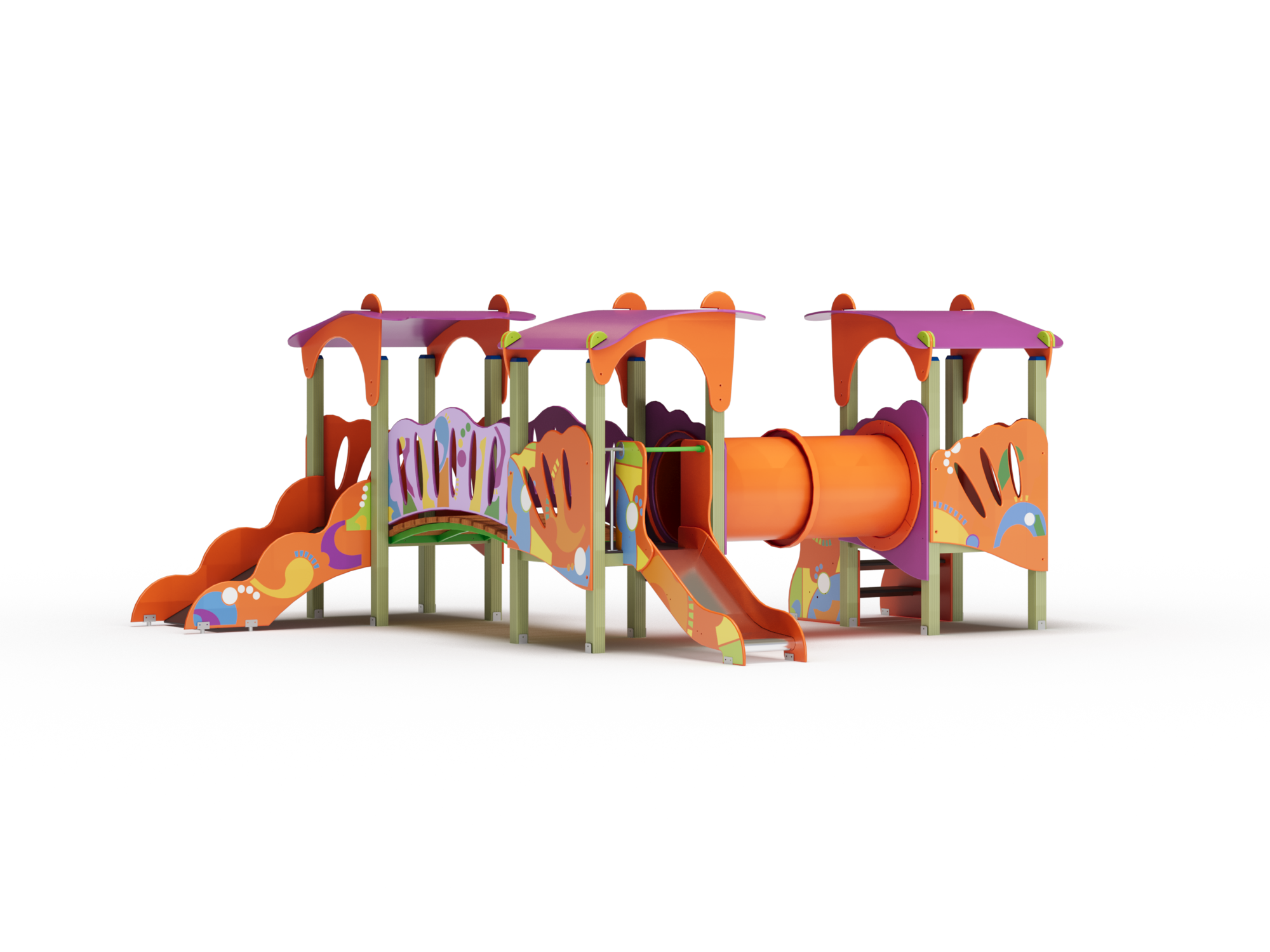 ДИК 3.251 Детский игровой комплекс граффити Н= 700 мм  