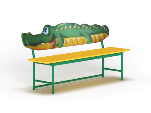 МФ 1.25 Лавочка со спинкой Крокодил