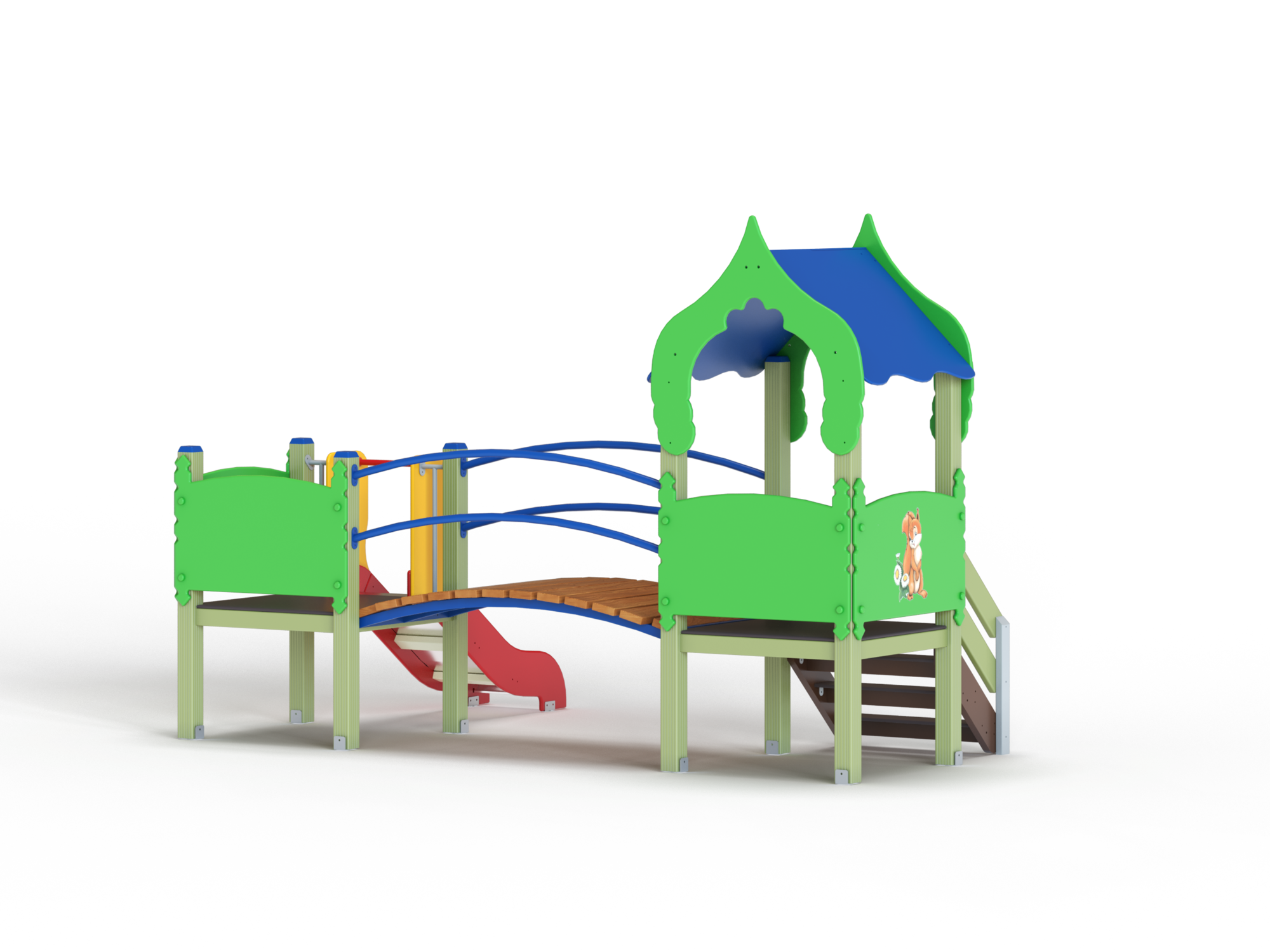 ДИК 2.094-ДЕРЕВО Детский игровой комплекс Н=700 мм