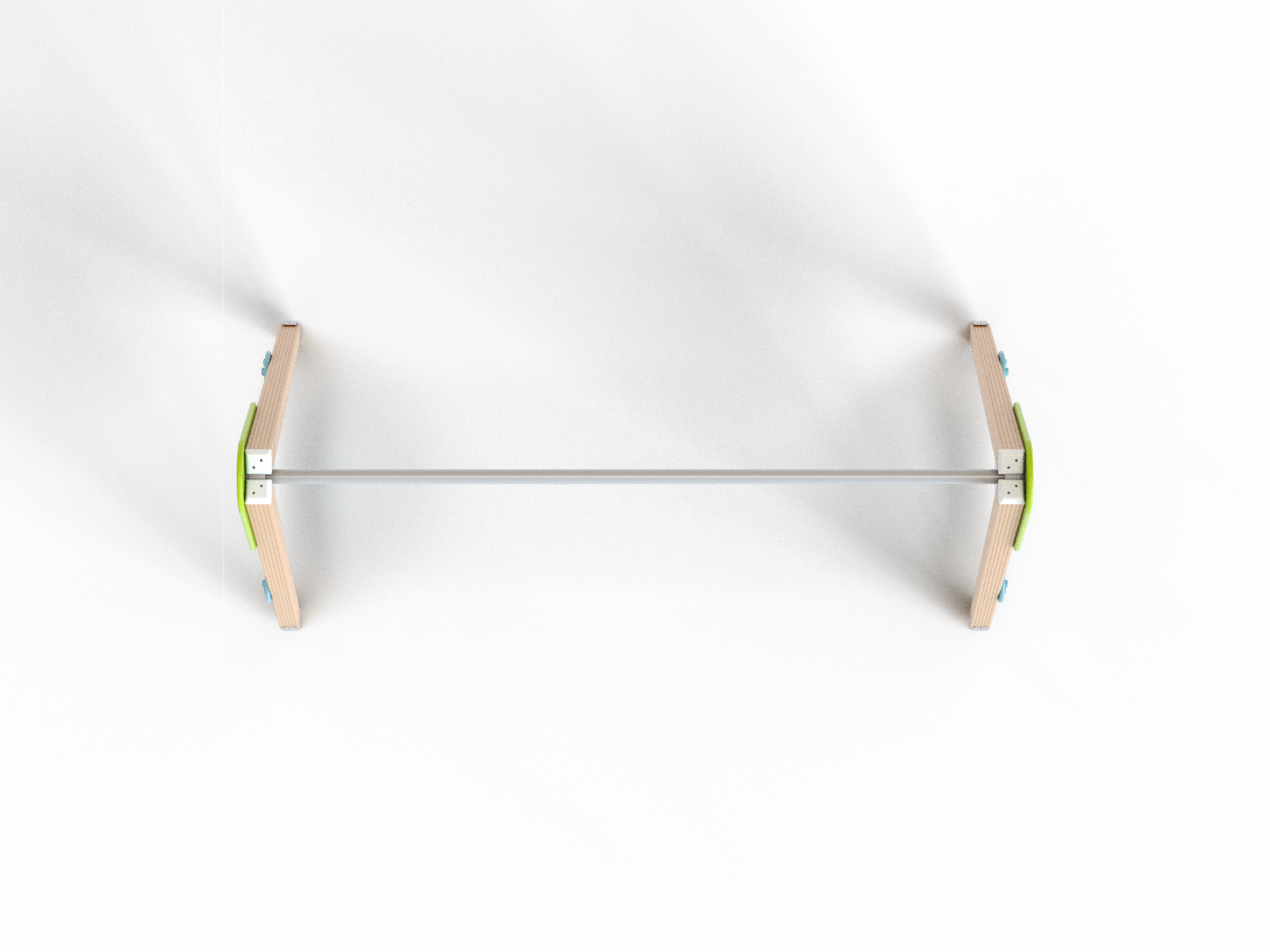 ДИО 1.10 Качели двойные (подвесы в комплект не входит)