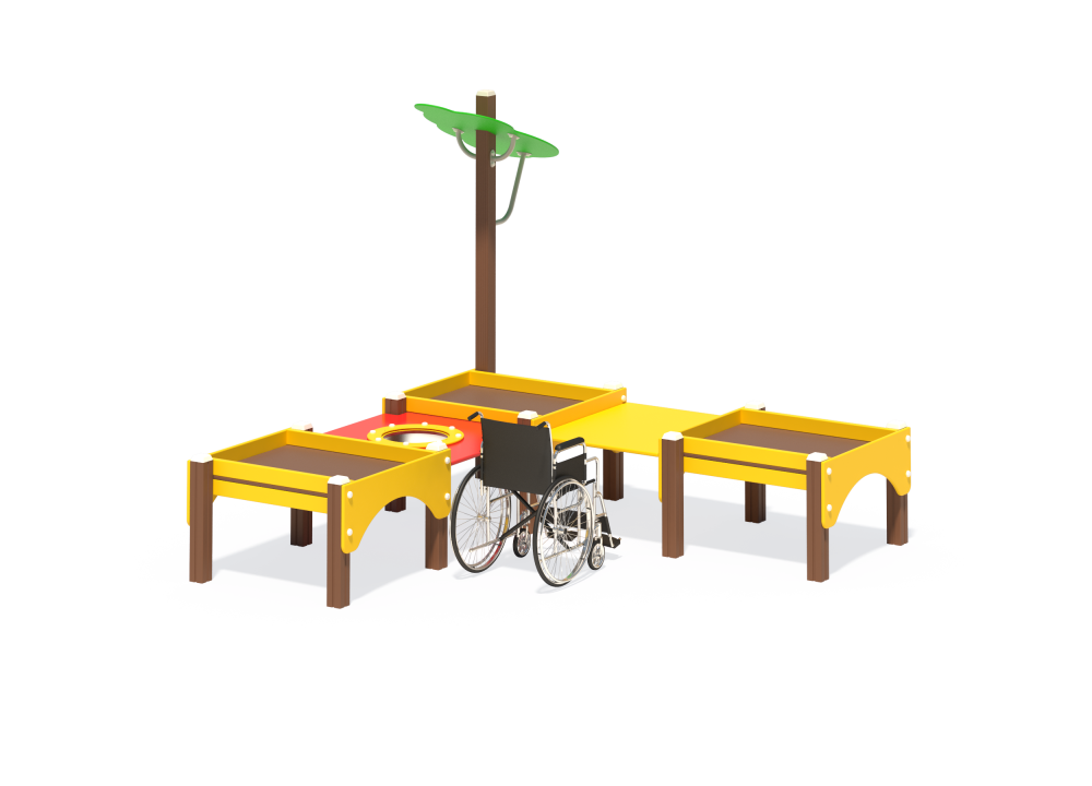 МФ 3.503-В01 Стол-песочница тройная