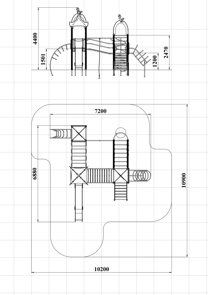 ДИК 3.213-ДПК Детский игровой комплекс Н=1500 мм