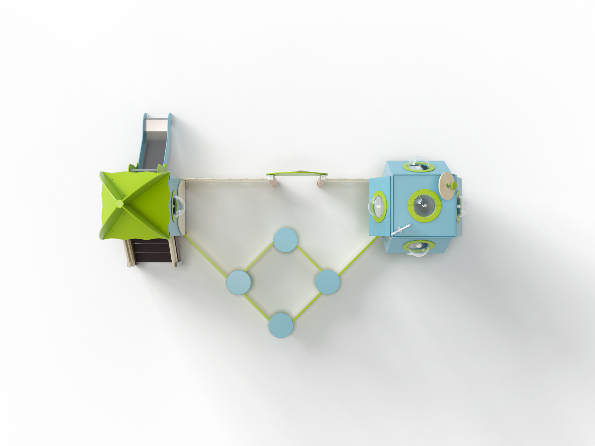 МФ 3.48-ДПК Песочный дворик с горкой Н=700 мм