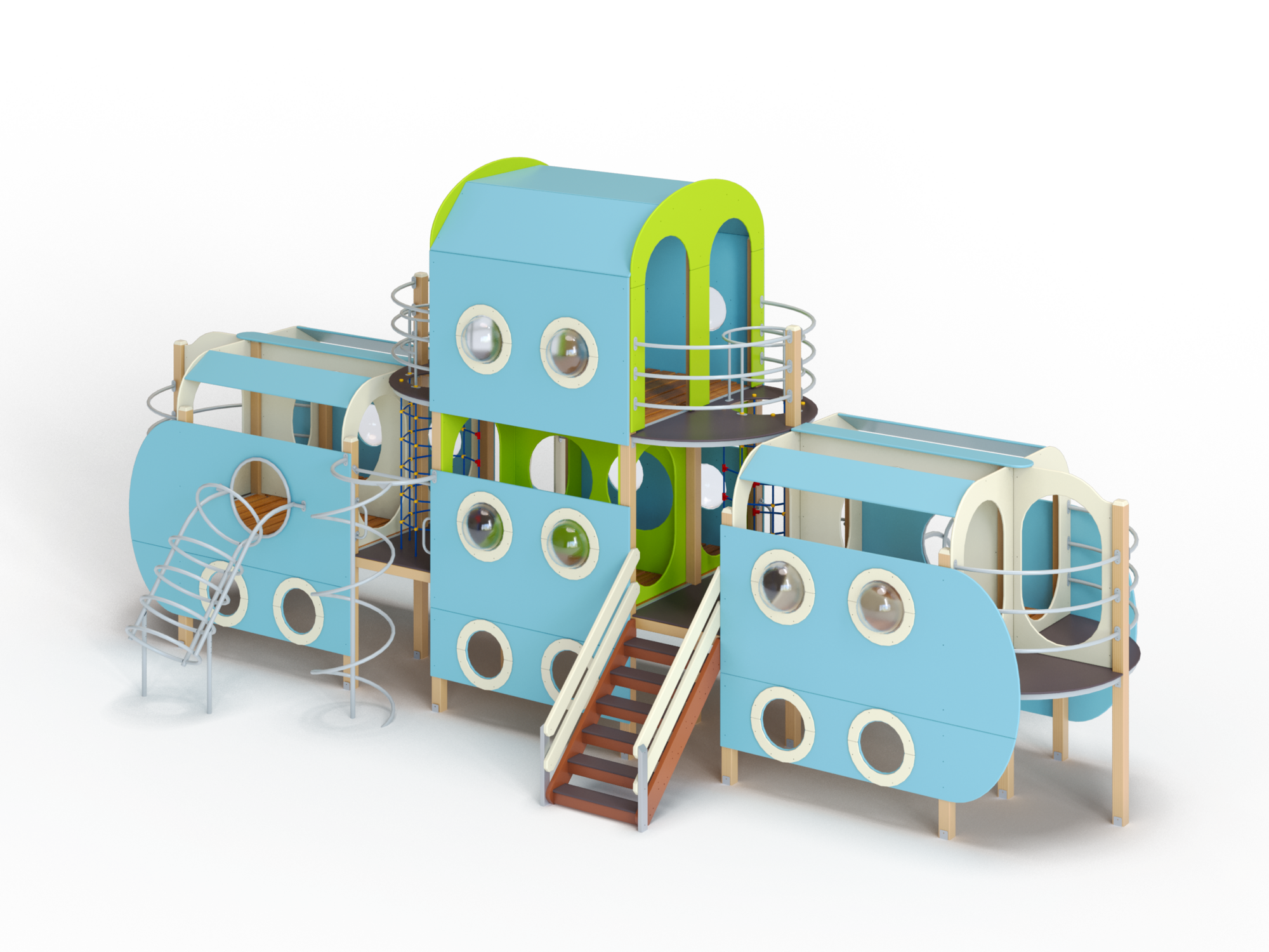 ДИК 9.24-ДЕРЕВО Детский игровой комплек Н=1200 мм, 2700 мм