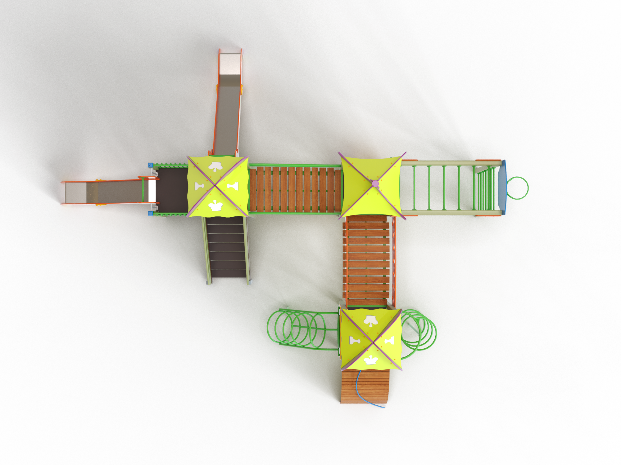 ДИК 3.168 Детский игровой комплекс Н=1200,1500 мм граффити