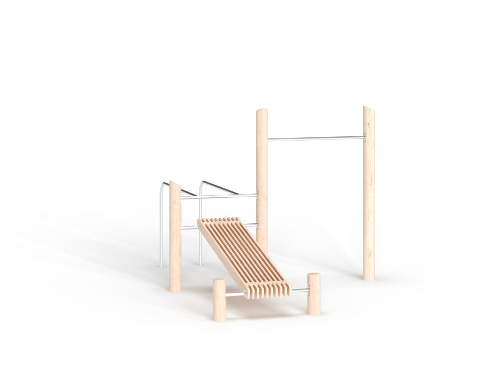 ДП 7.382 Комплекс универсальный на бревнах