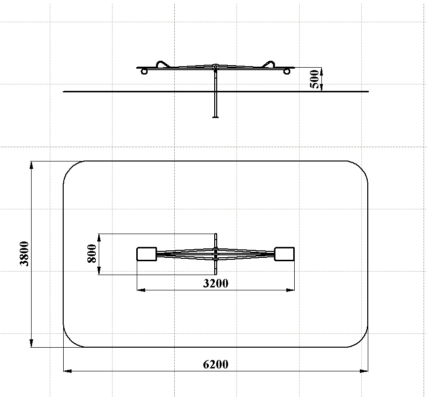 ДИО 3.02 Качалка-балансир металлическая