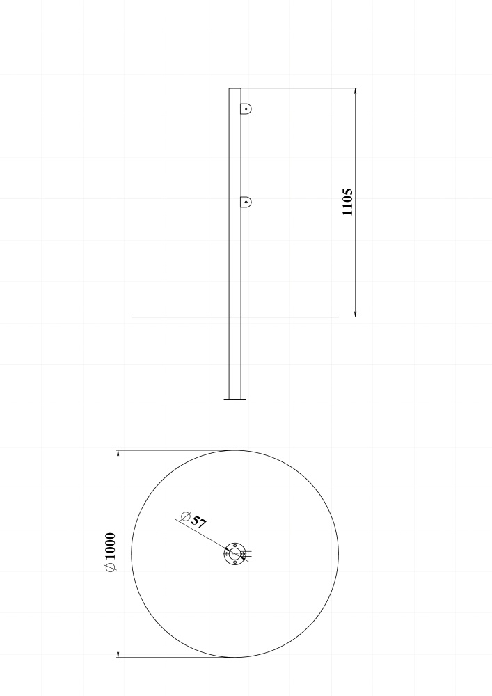 ДОУ 2.200 Столб для щитов