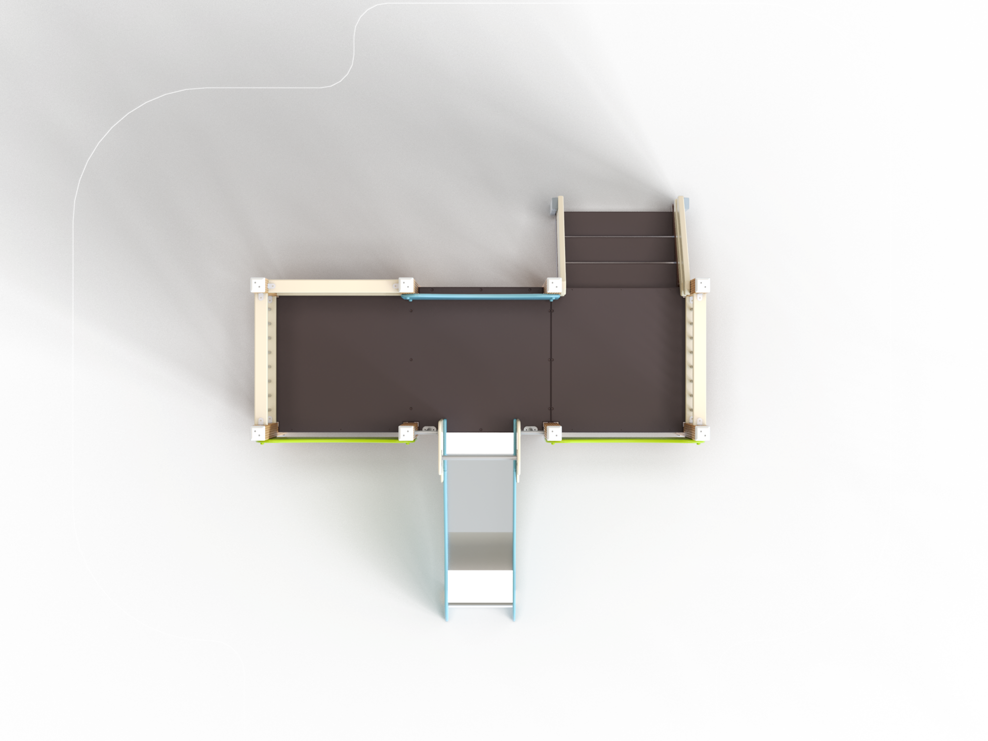 ДИО 5.023-ДПК Закрытый манеж с горкой Н=700
