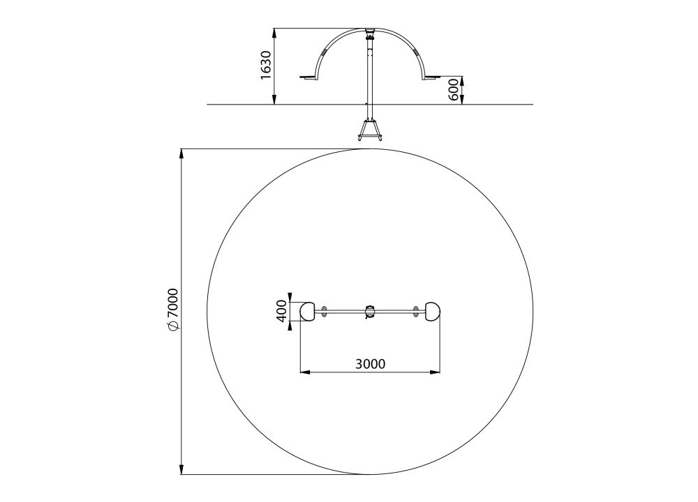 ДИО 3.25.10 Качалка ветерок цинк