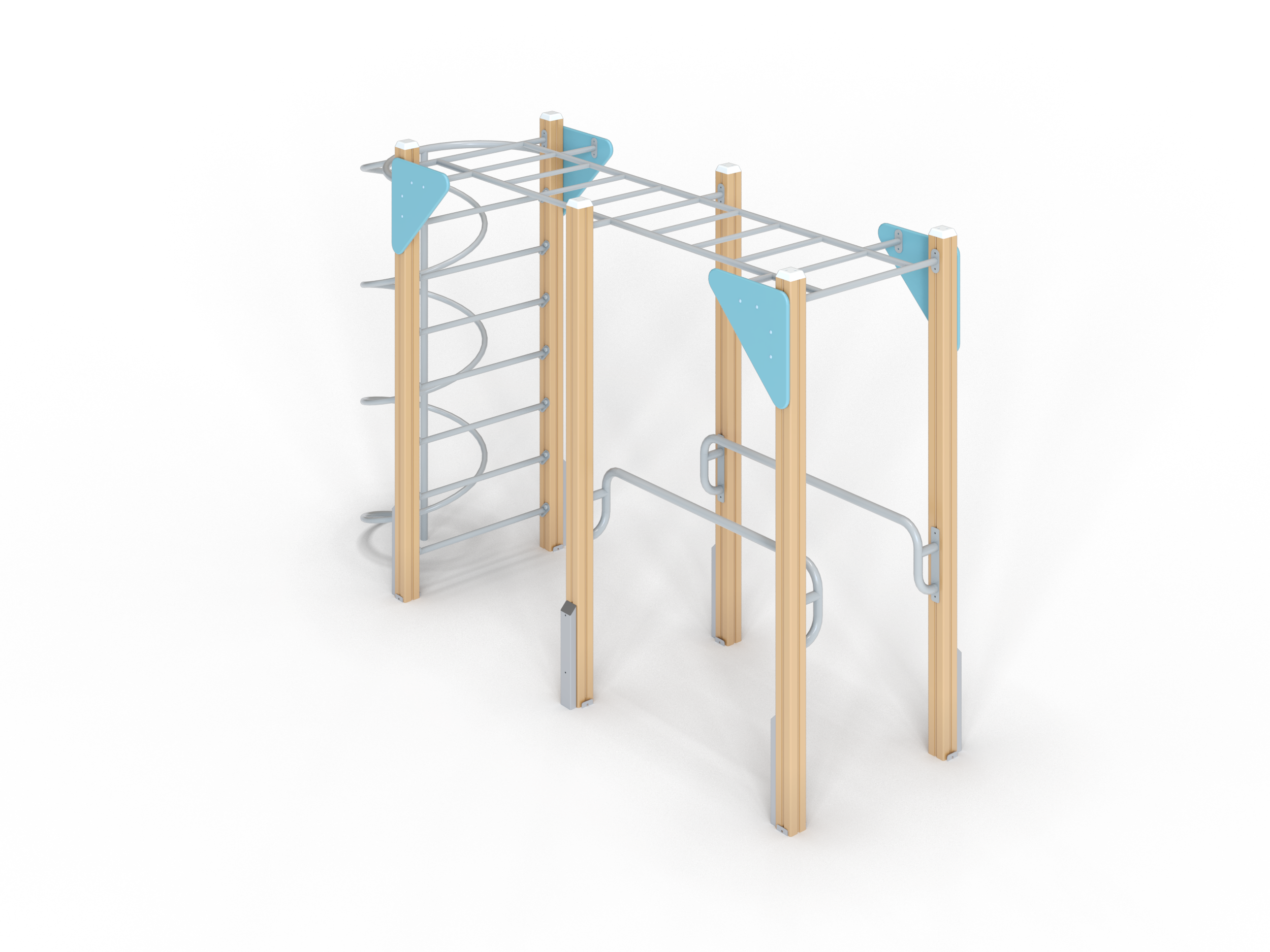 СО 1.014 Спортивный комплекс Параллельный брус с рукоходом ЭКО