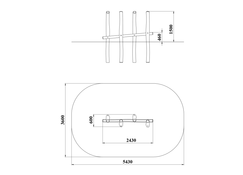 ДП 5.24 Баланс змейкой на бревнах