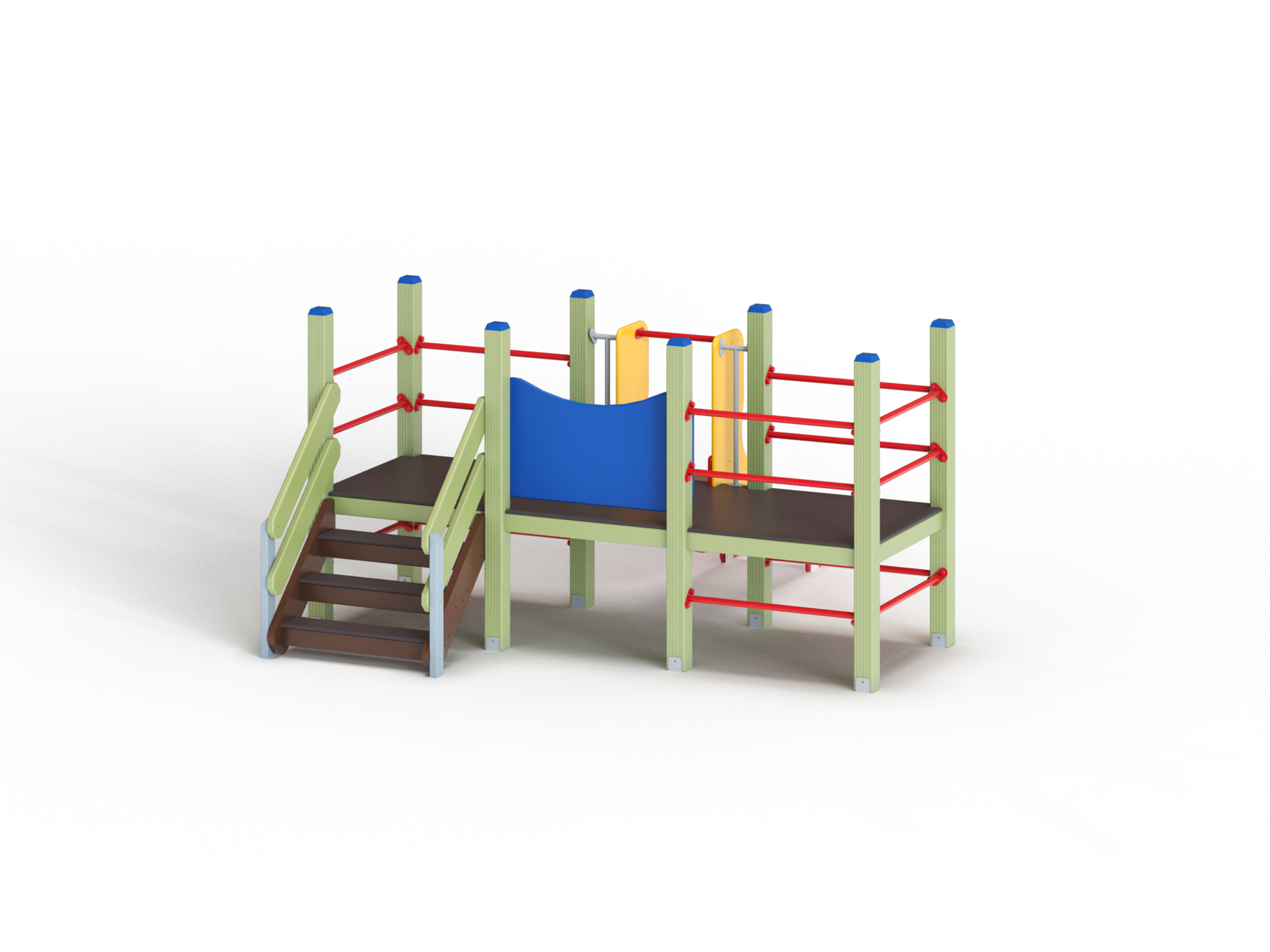 ДИО 5.022-ДЕРЕВО Манеж с горкой Н=700мм