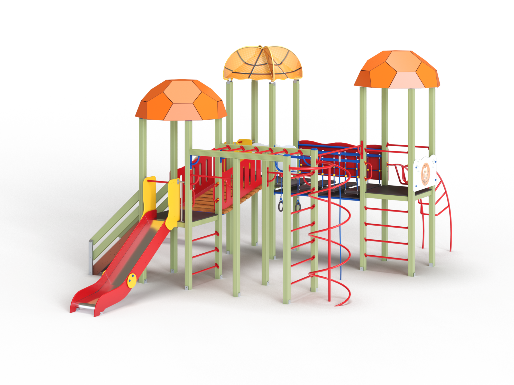 ДИК 3.201 Детский игровой комплекс Н=1200,1500 мм