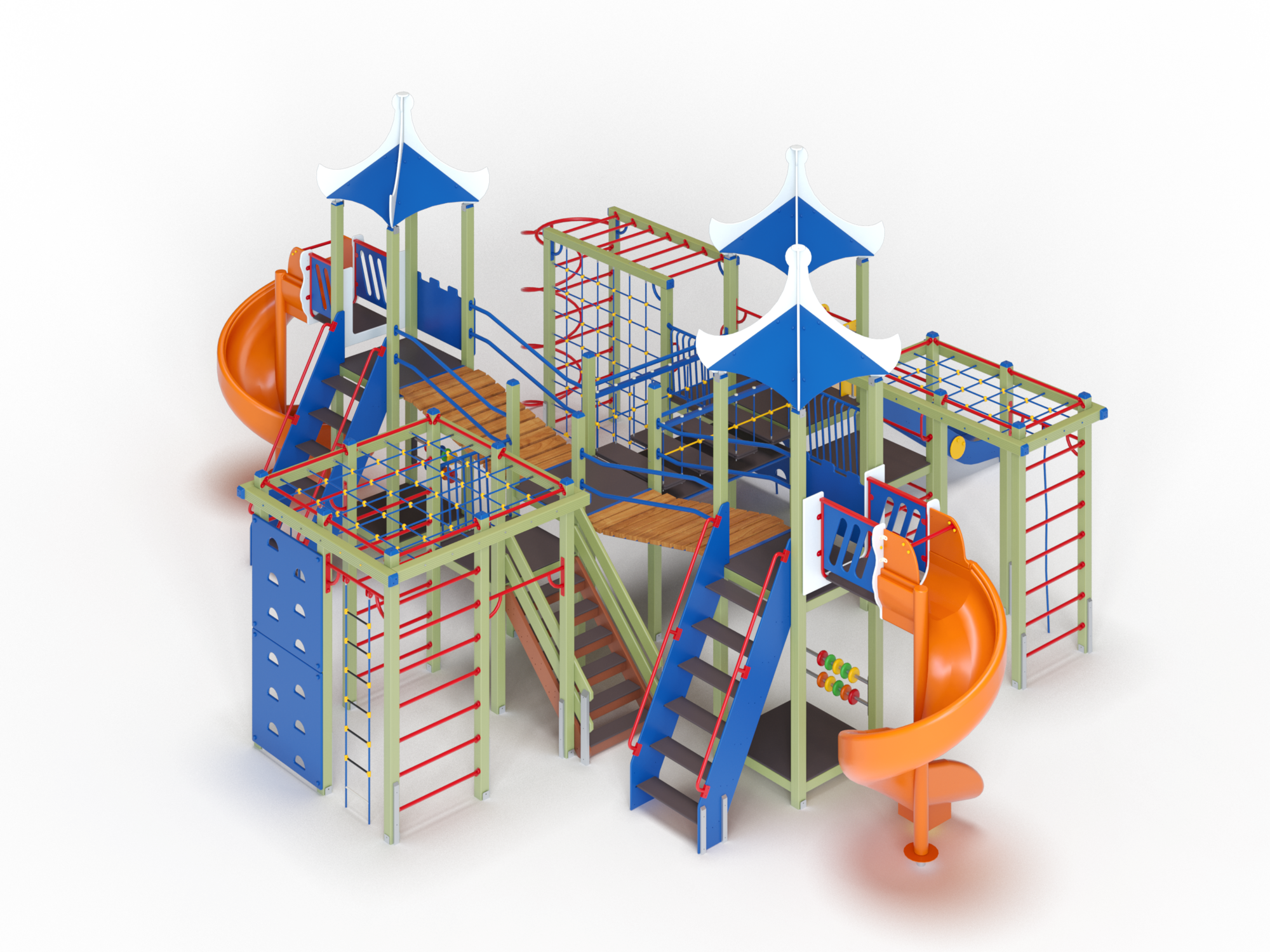 ДИК 5.054 Детский игровой комплекс Н=1500 мм, 1800 мм