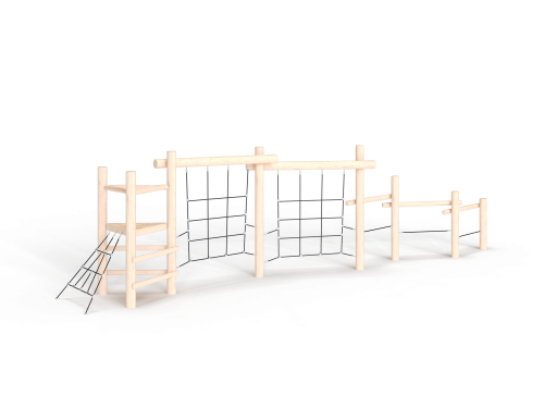ДП 3.17 Комлекс башня с двумя вертикальными препятствиями на бревнах