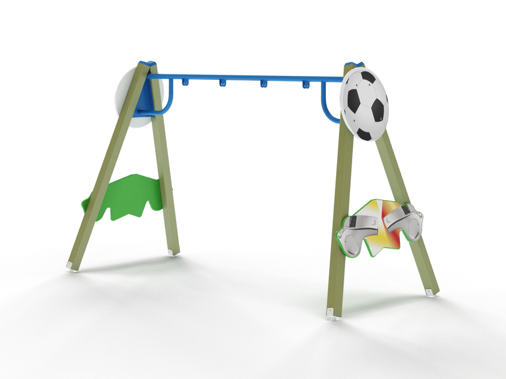 ДИО 1.102 Качели двойные (подвесы в комплект не входит)