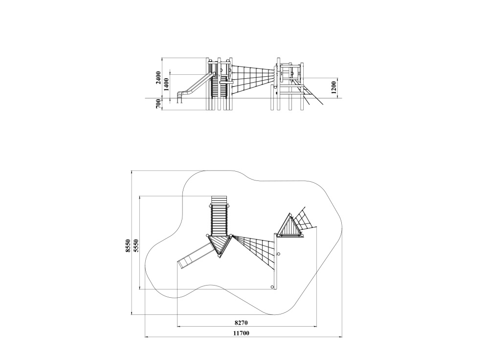 ДП 4.131-К Башня с горкой и сетками