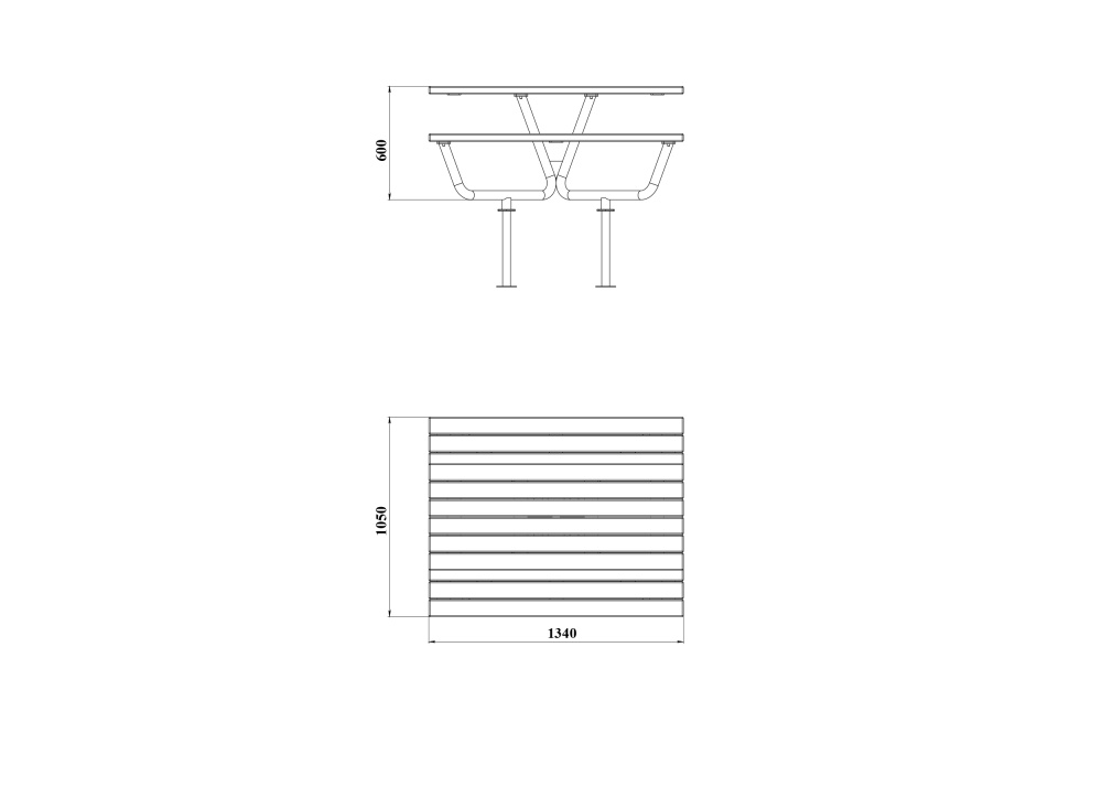 МФ 8.221 Столик со скамейками