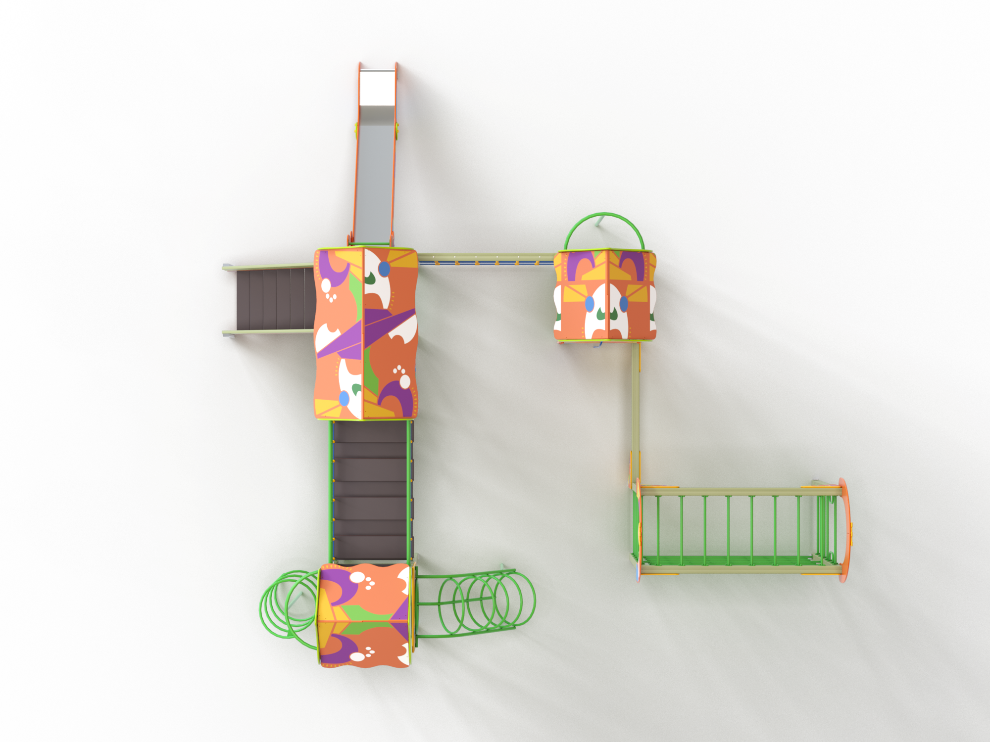 ДИК 3.181 Детский игровой комплекс Н=1500 мм граффити