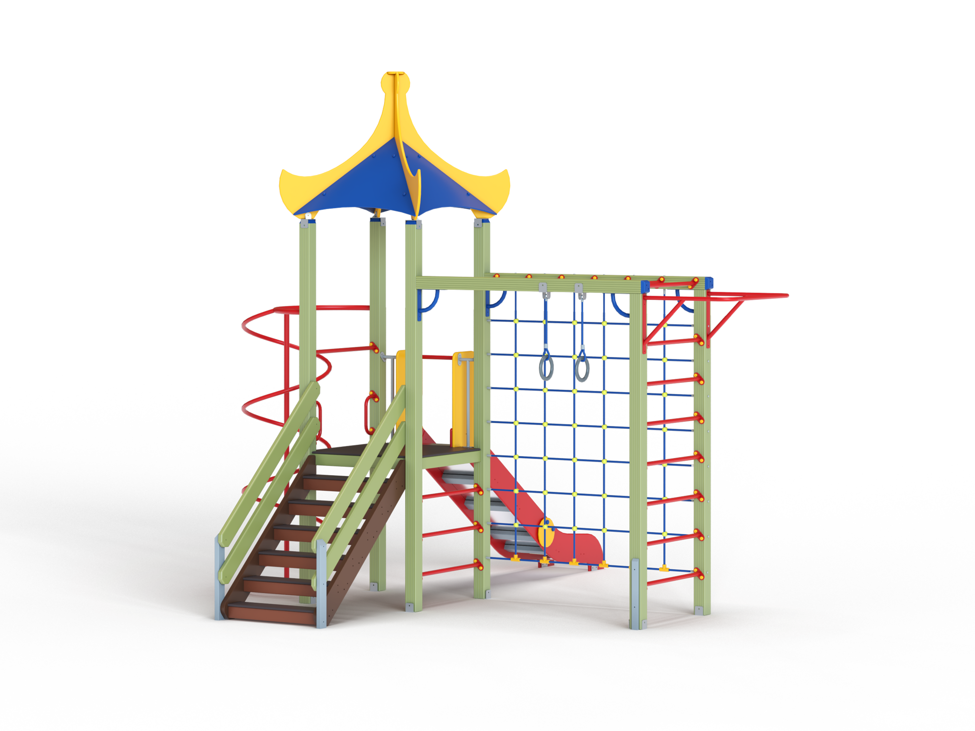 ДИК 1.031-ДЕРЕВО Детский игровой комплекс Н=1200 