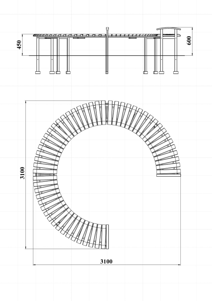 МФ 1.168 Лавочка Парк 3