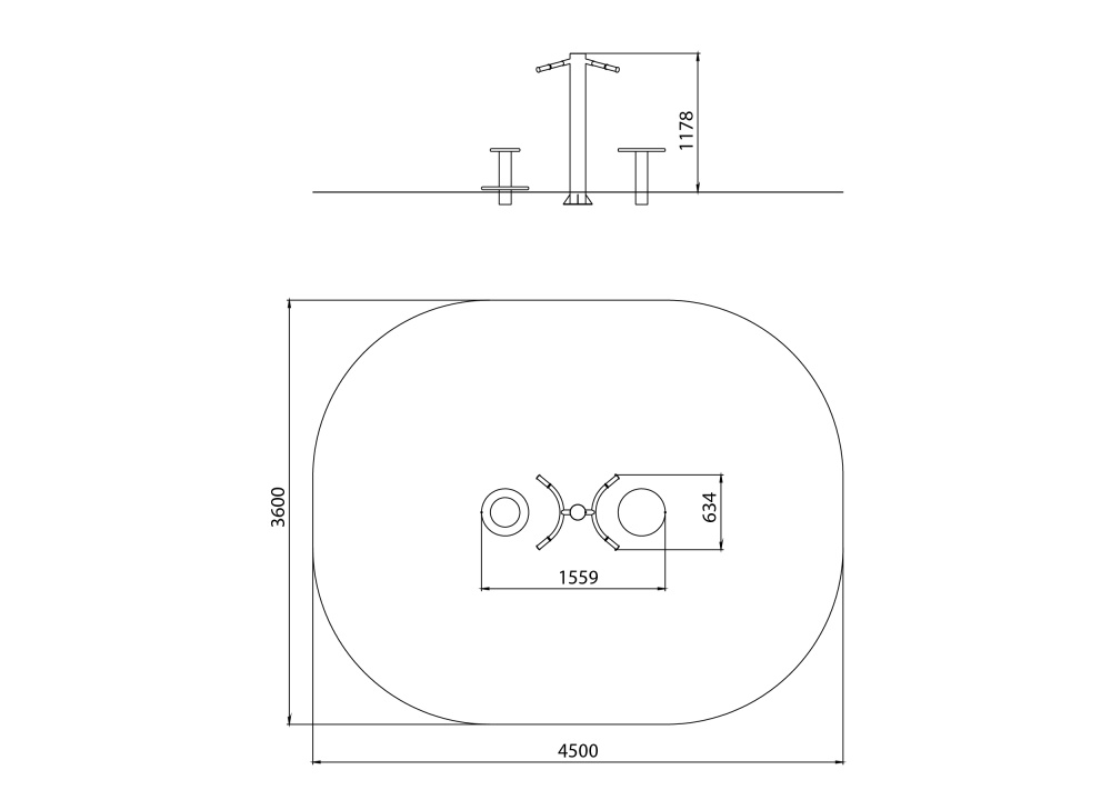 СО 8.58 Тренажер Вращение для двоих