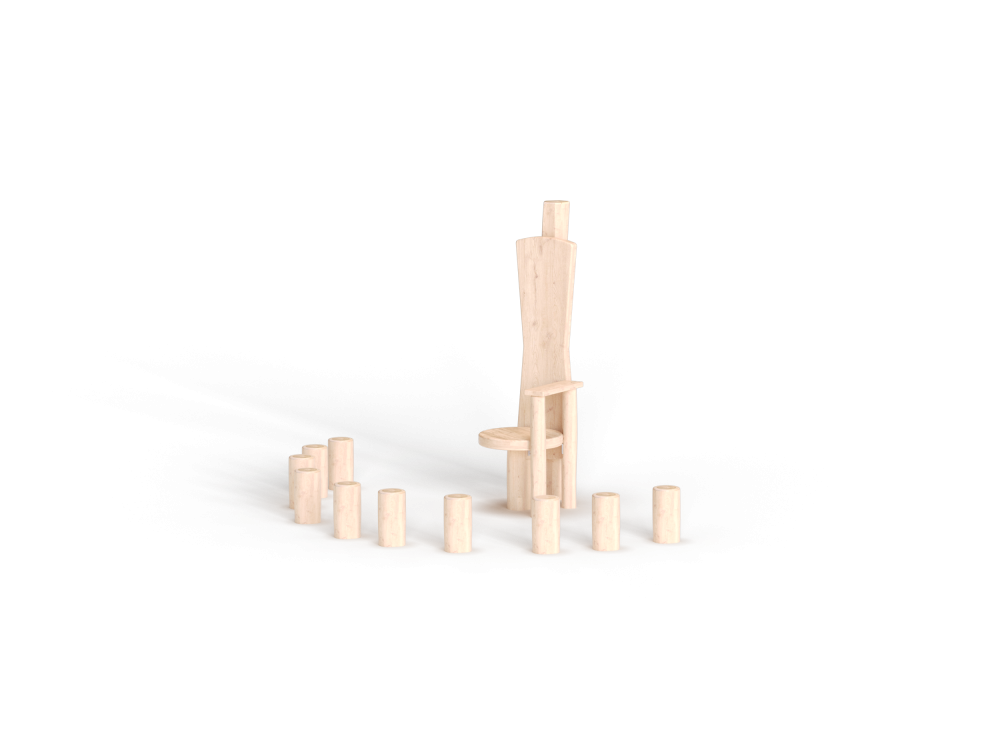 ДП 2.02-К Трон с пеньками