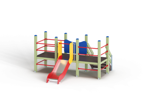 ДИО 5.022-ДЕРЕВО Манеж с горкой Н=700мм