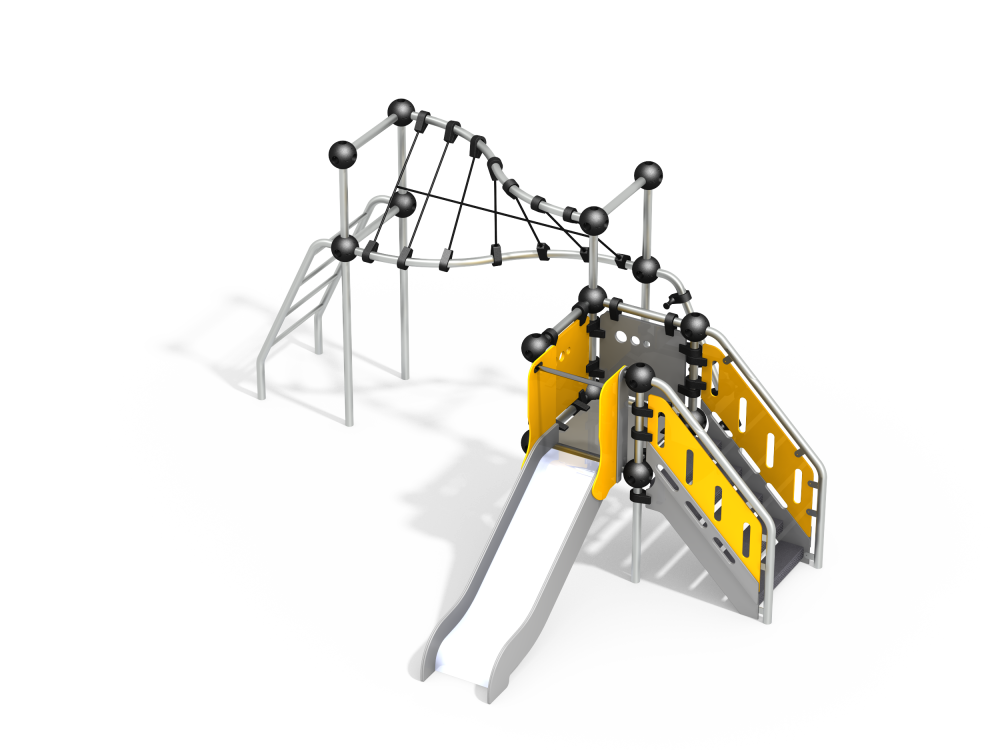УК 7.503.11 Горка с подвесной сеткой цинк