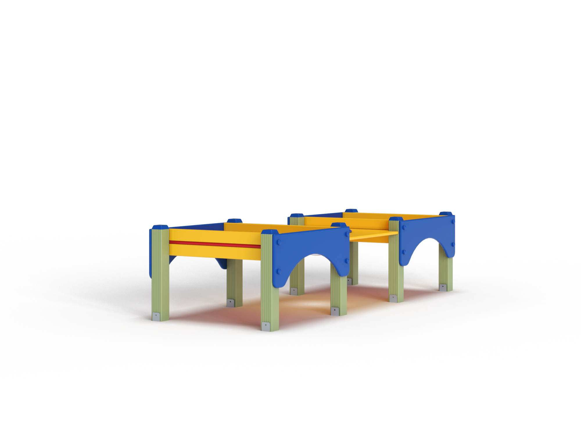 МФ 3.501-ДЕРЕВО Стол песочница двойная низкая