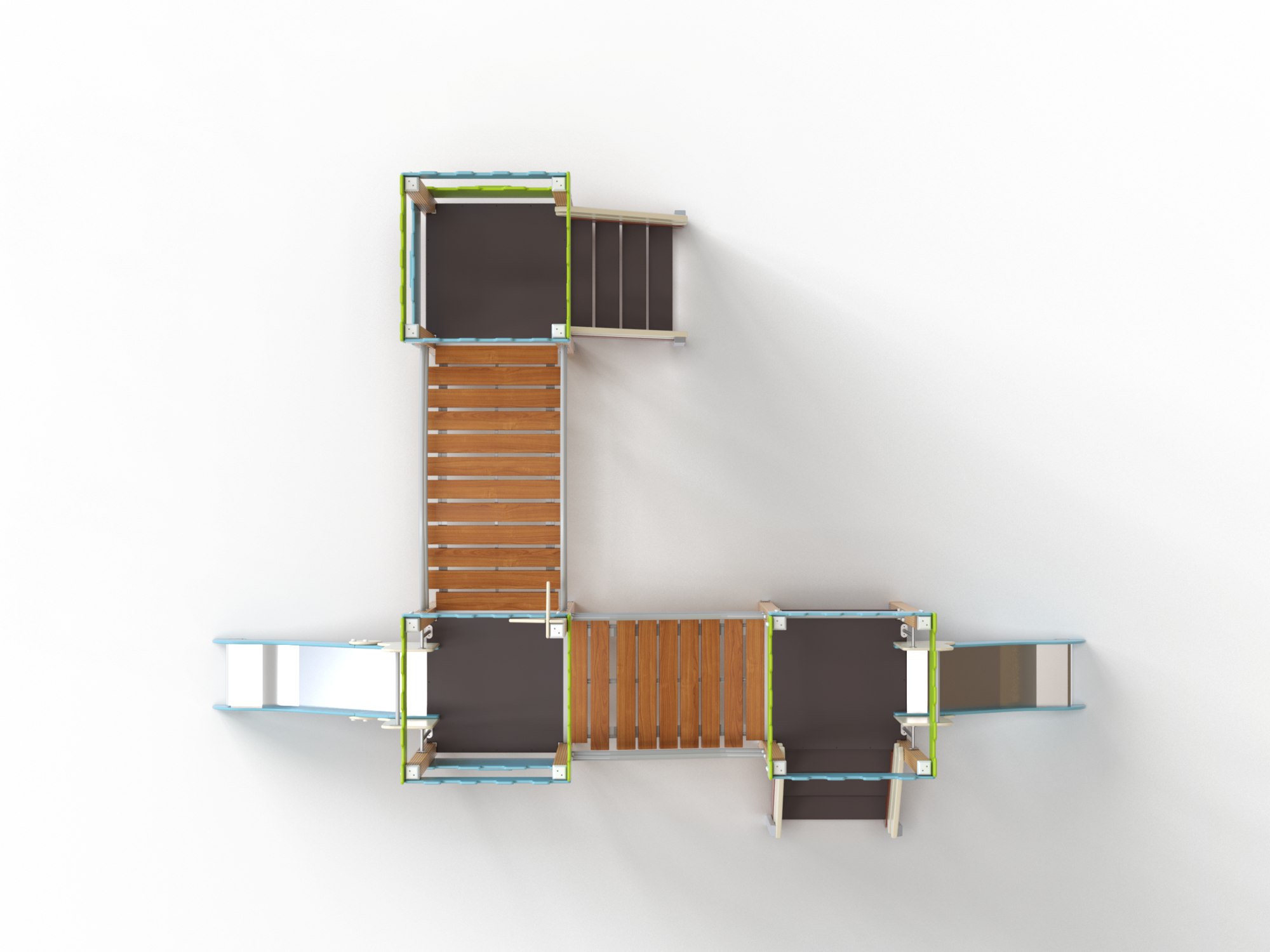 ДИК 3.175-ДПК Детский игровой комплекс Н=900 мм, Н=700 мм