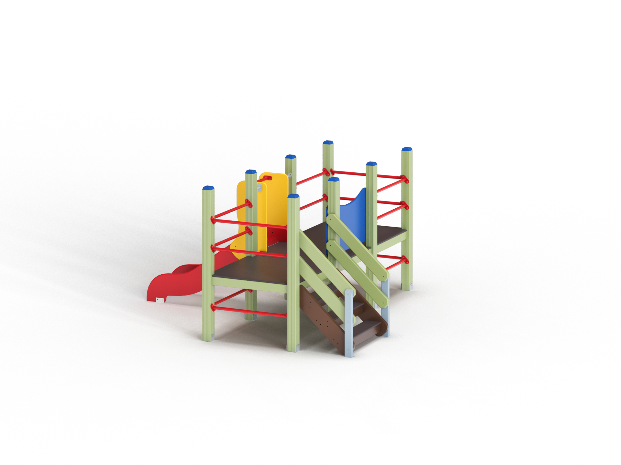 ДИО 5.022-ДЕРЕВО Манеж с горкой Н=700мм