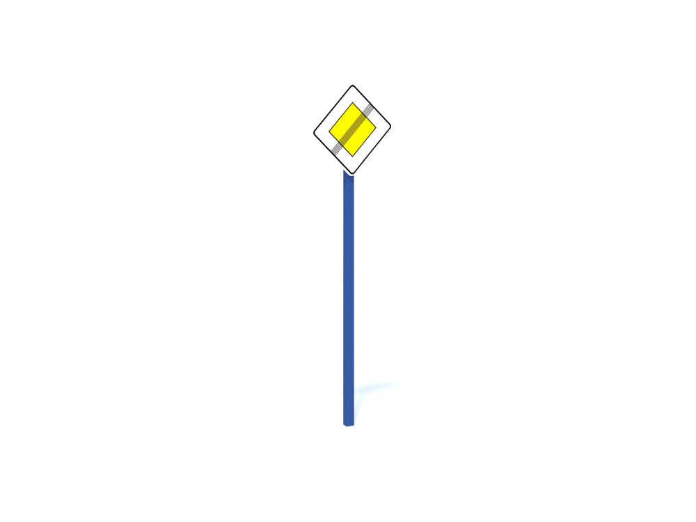 ДОУ 6.42 Знак Конец главной дороги (2.2)