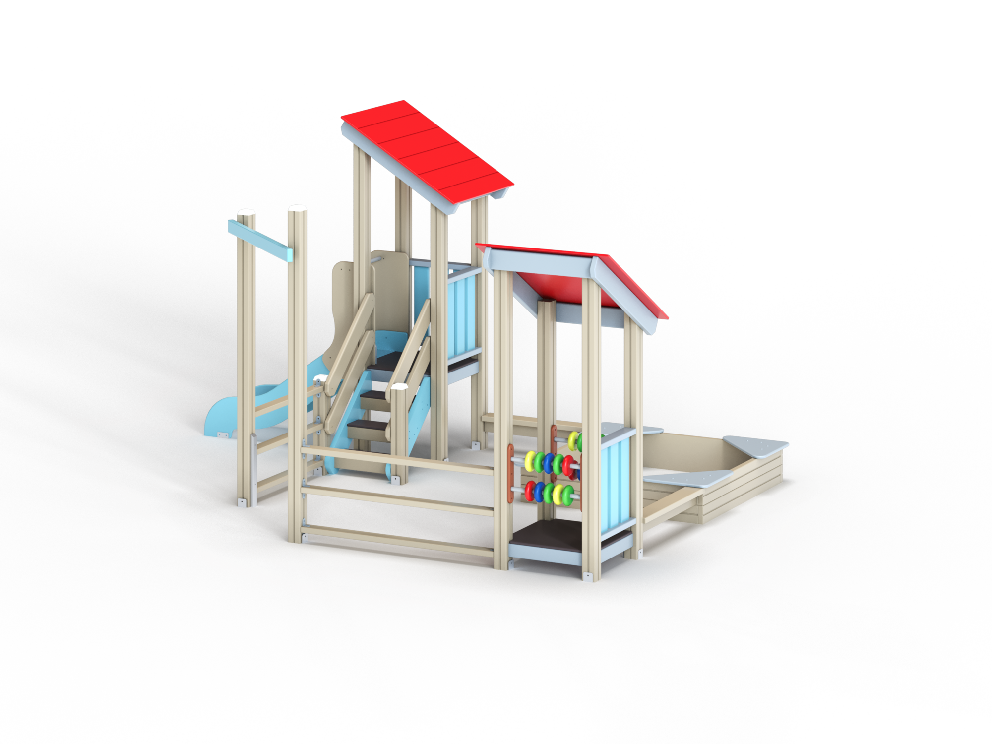 МФ 3.21 Песочный дворик с горкой H=700мм