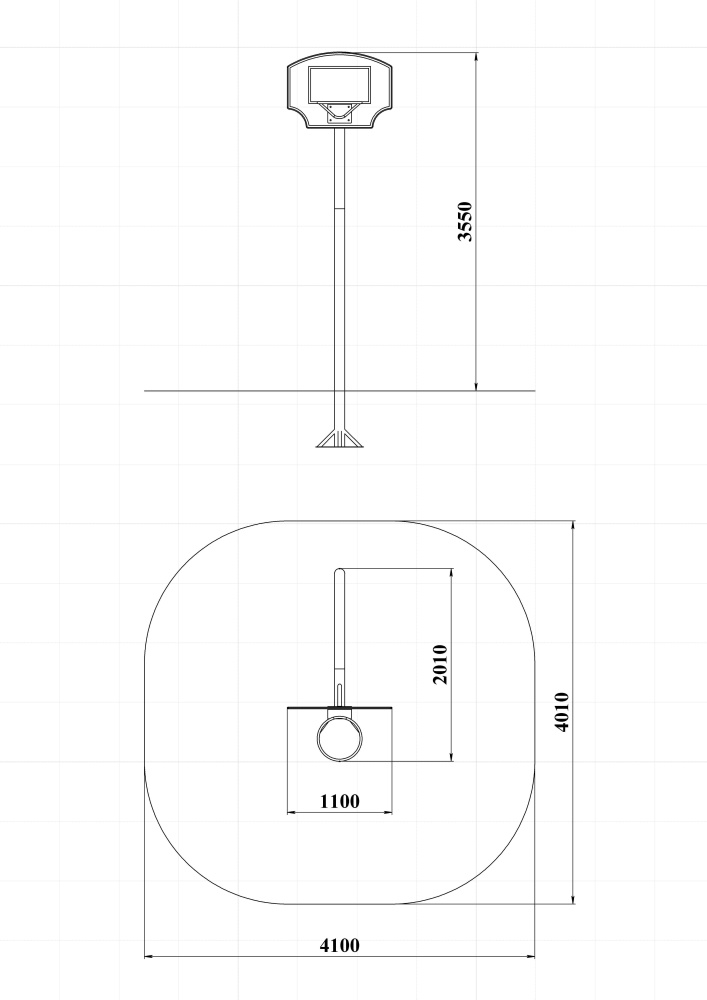 СО 5.044 Стойка баскетбольная 