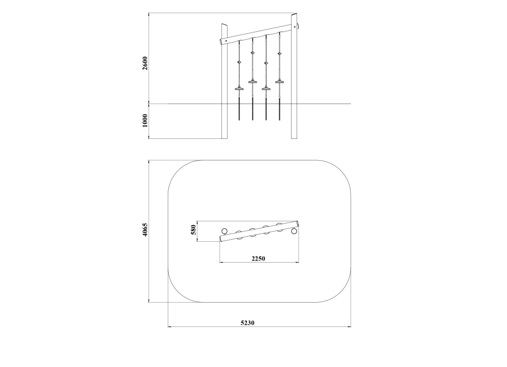 ДП 3.153-К Комплекс диски на бревнах
