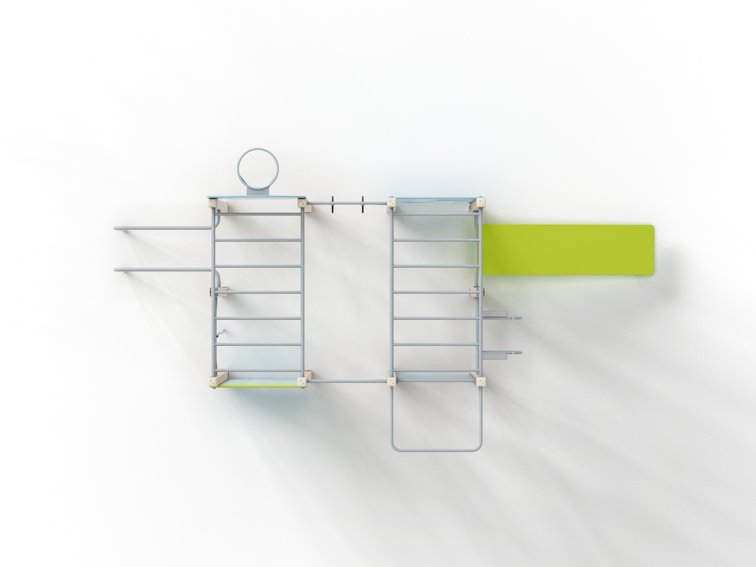 СО 1.32 Спортивный комплекс Рукоходы с баскетбольным кольцом 