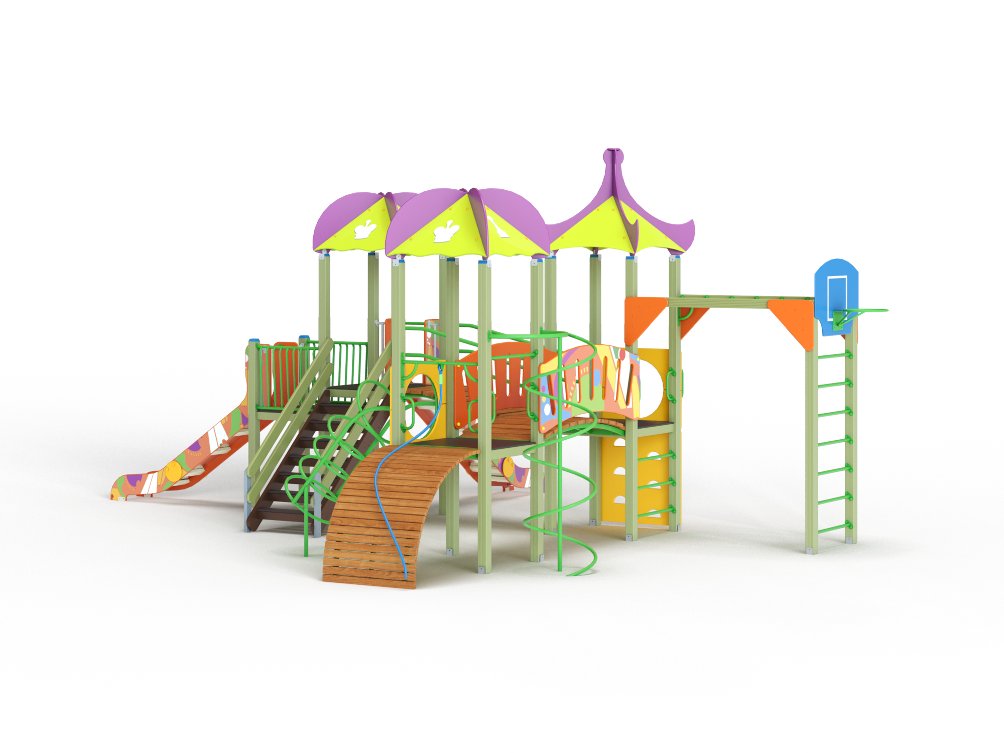 ДИК 3.168 Детский игровой комплекс Н=1200,1500 мм граффити