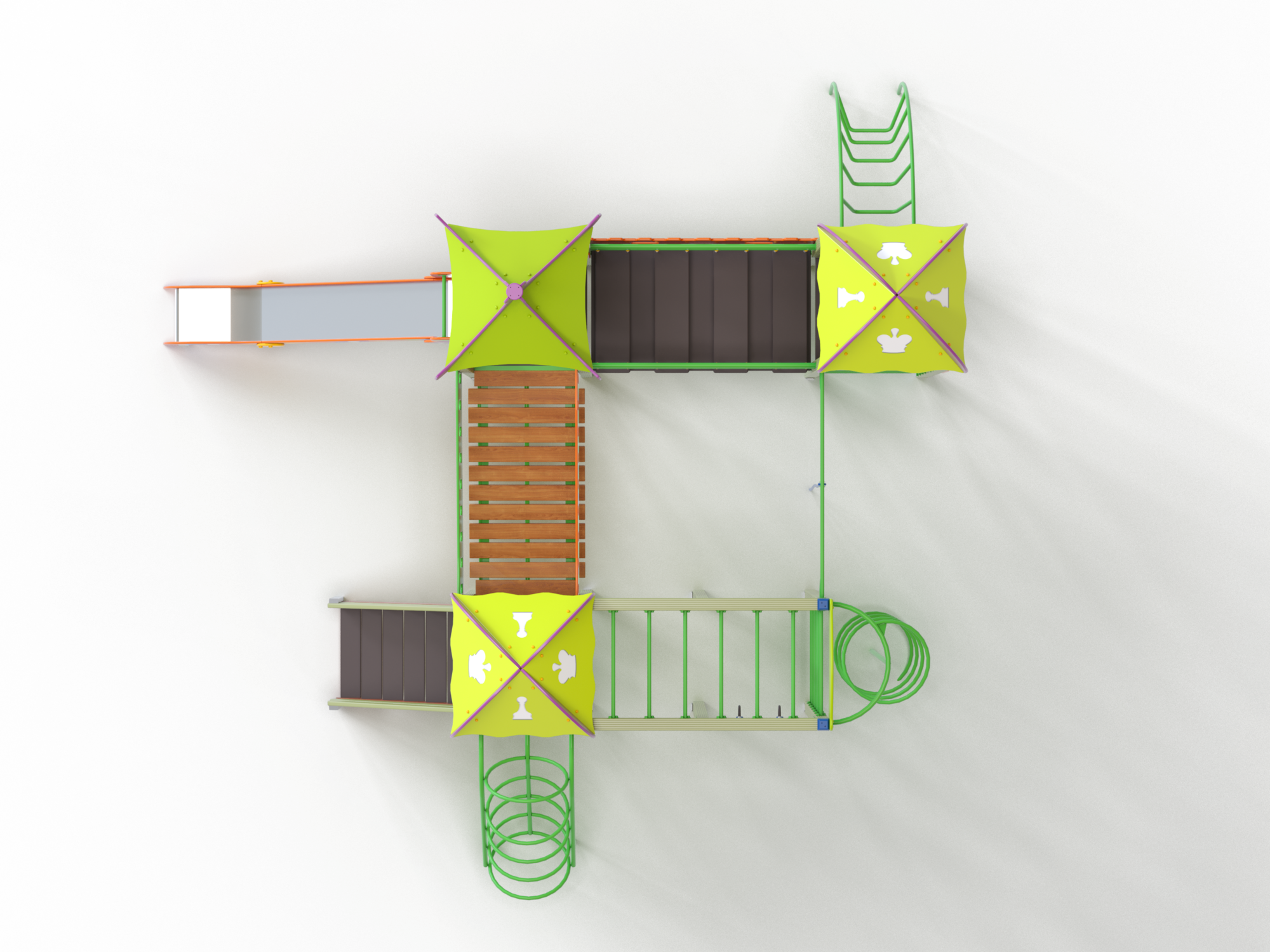 ДИК 3.212 Детский игровой комплекс Н=1500 мм граффити