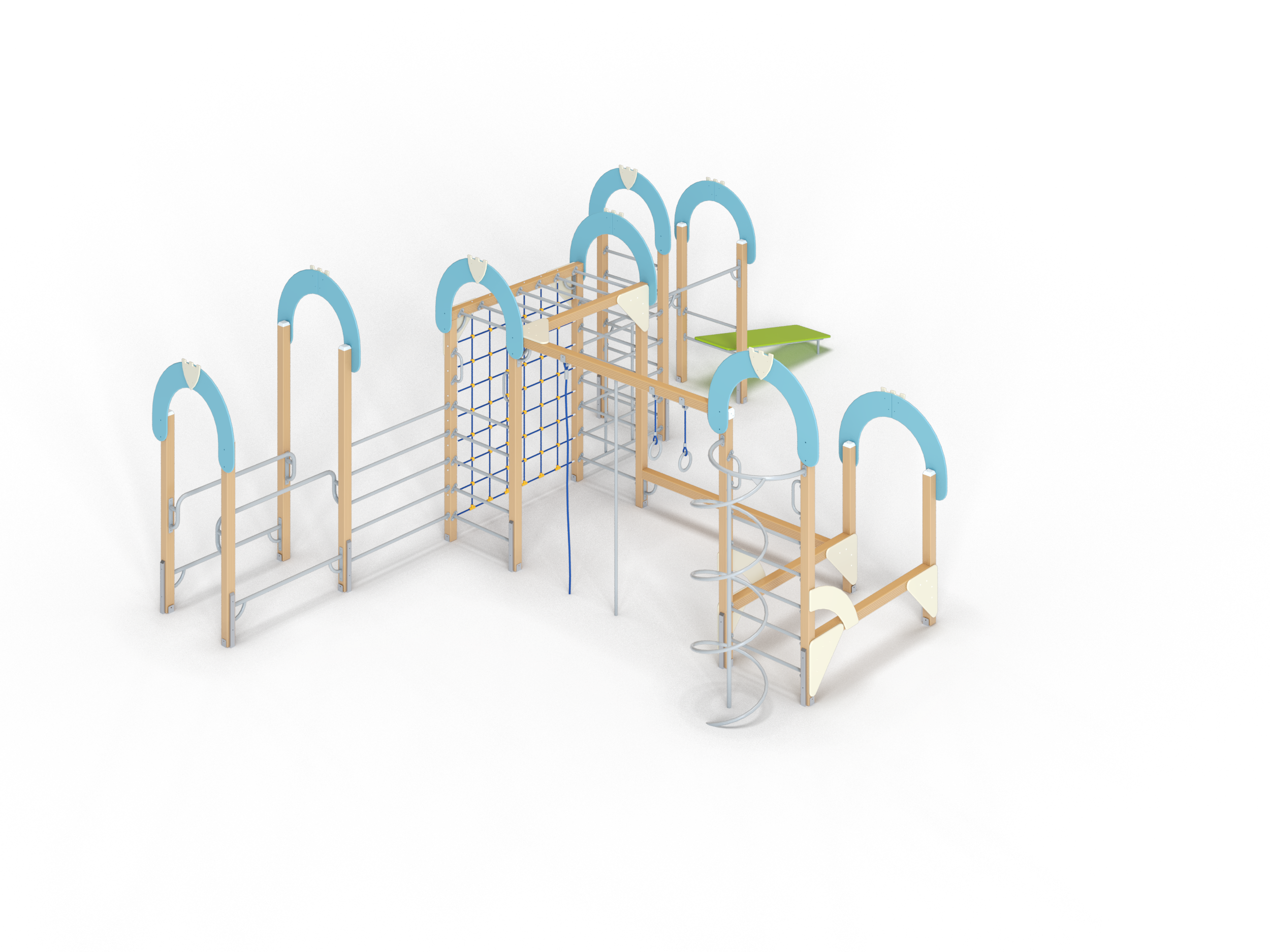 СО 1.63 Спортивный комплекс Рукоход с вертикальной сеткой 