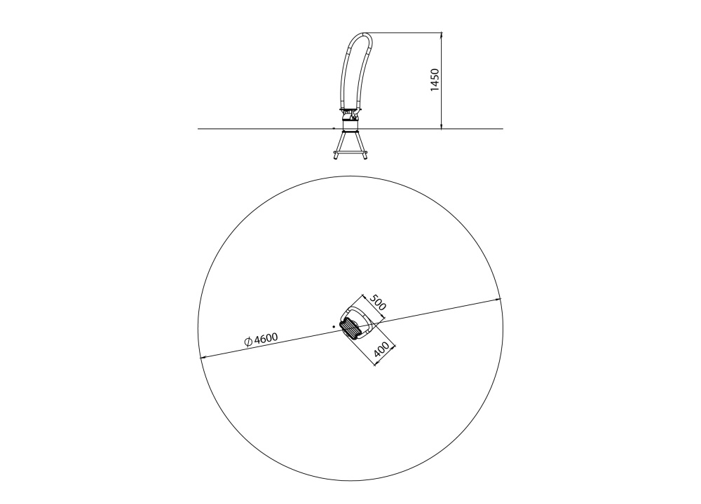 ДИО 3.26.01 Качалка одноместная нерж