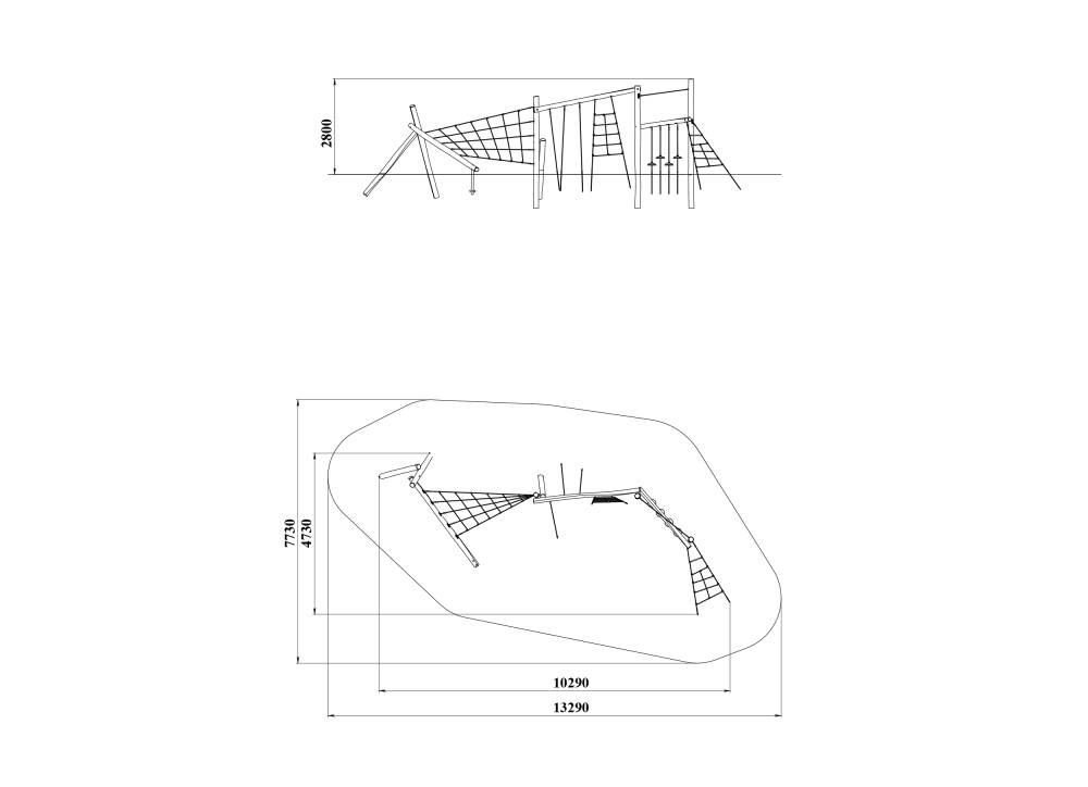 ДП 3.152 Комплекс полоса препятствий с сетками
