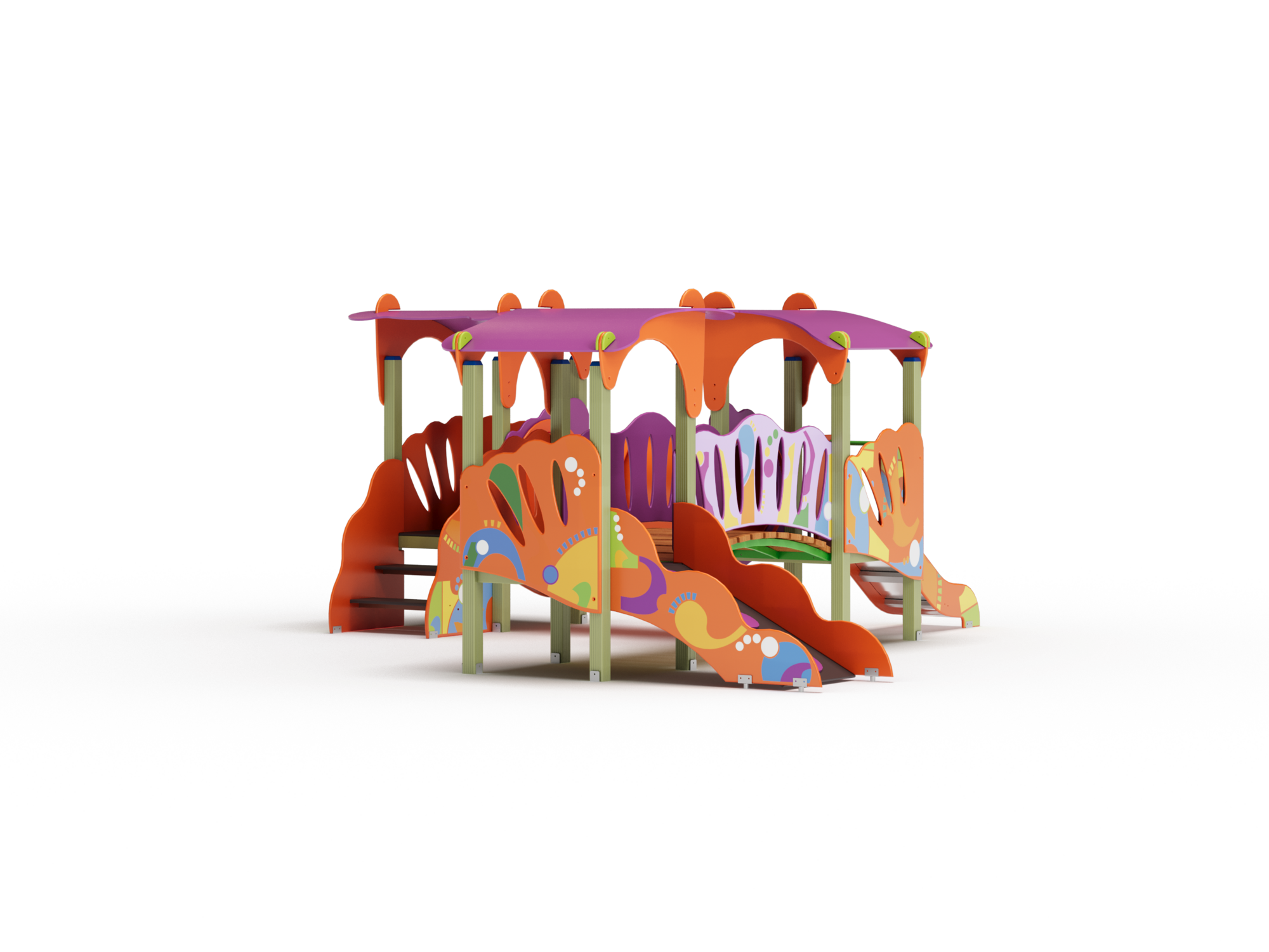 ДИК 3.251 Детский игровой комплекс граффити Н= 700 мм  