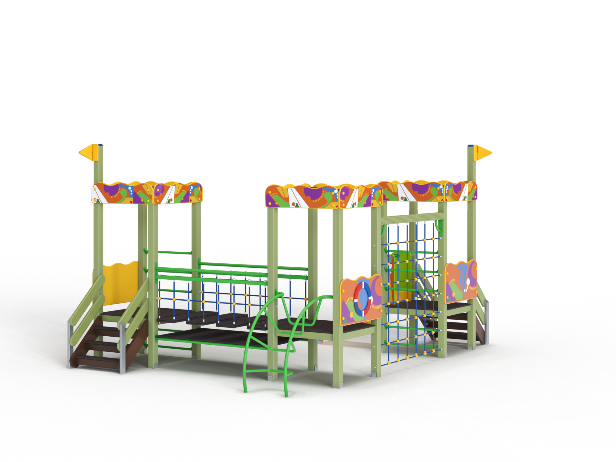 ДИК 3.121 Детский игровой комплекс Граффити Н=700 мм