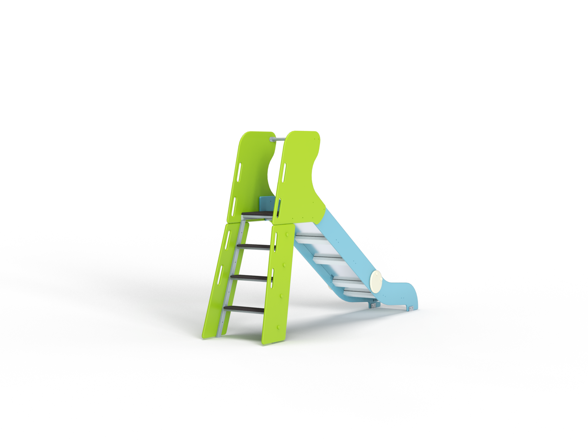 ДИО 5.042 Горка с деревянными перилами H=1200 