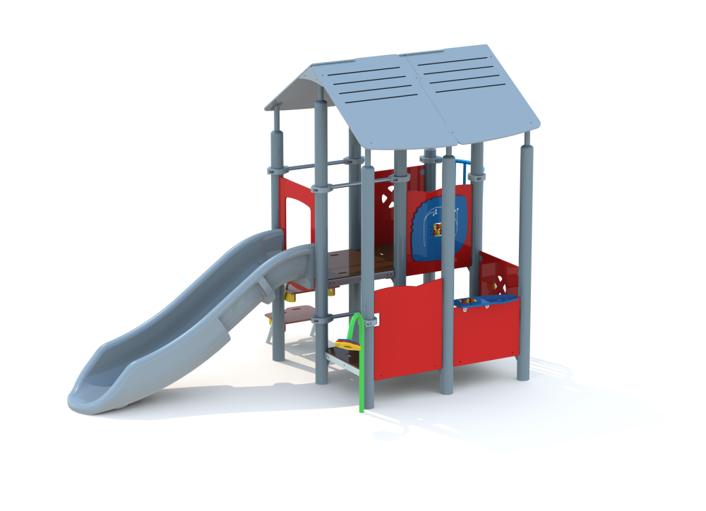 УК 7.404 Игровой домик с горкой