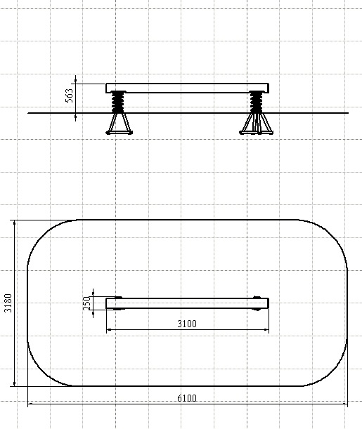 ДИО 4.699-К Качалка бревно на пружине